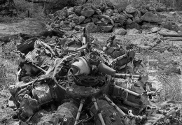 Area 1753 - engine from WW II plane crash